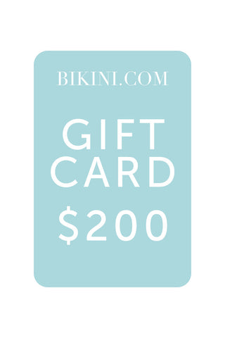 Bikini.com Gift Card $200 Gift Card | Gift Card $200 | Gift Card $200