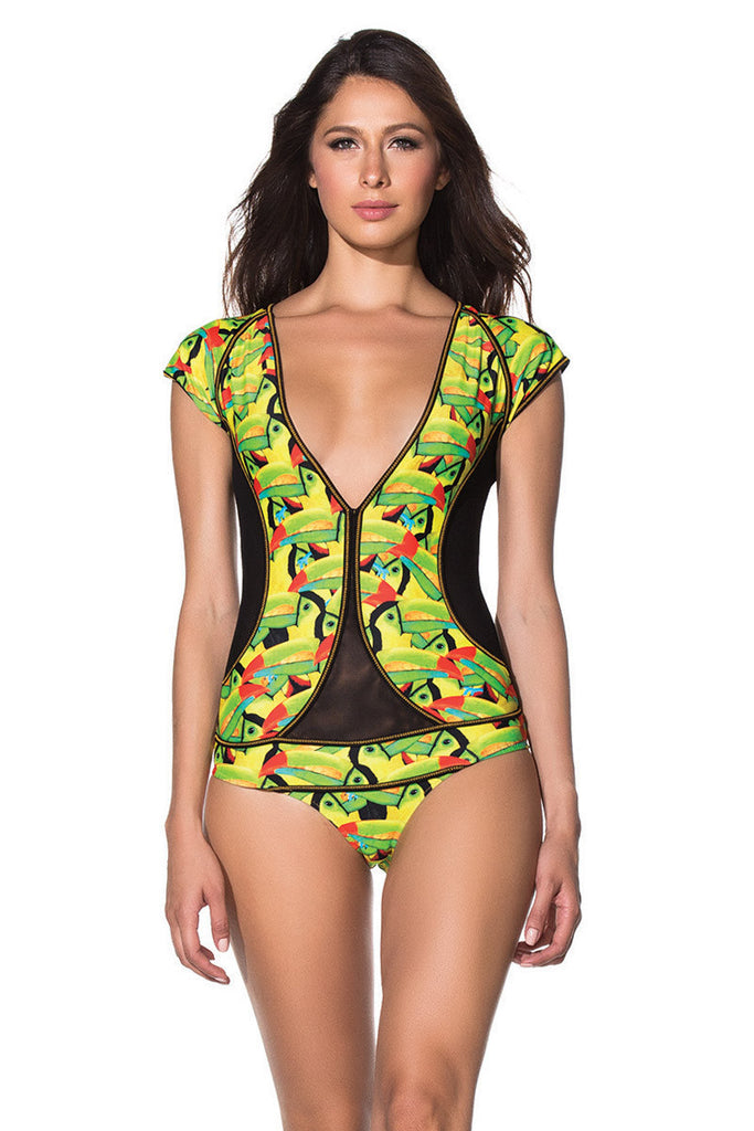 agua bendita 水着 AGUA BENDITA Bendito Garza One Piece | bikinibackup
