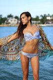 Bikini.com Fringe Trim Kimono Cover-Up | Fringe Trim Kimono
