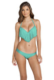 LULI FAMA Fringe Scoop Top Bikini Top | Fringe Scoop Top