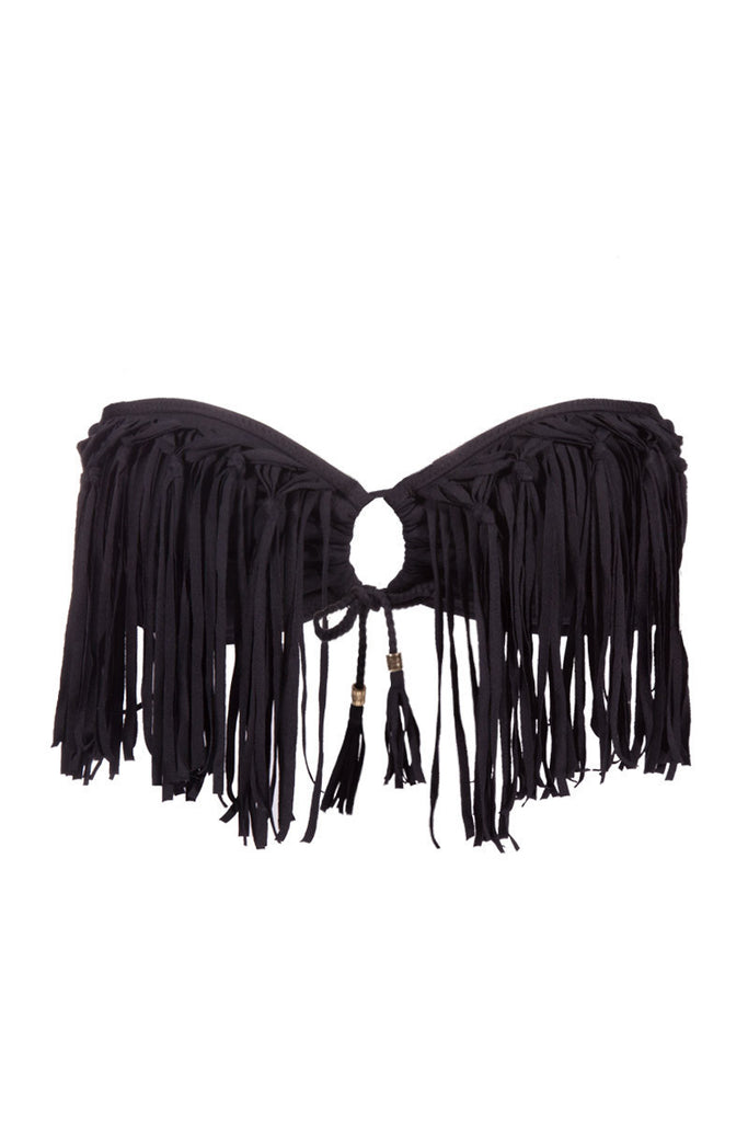 RAISINS Bali Fringe Bandeau Top Bikini Top | Bali Fringe Bandeau Top