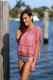 Bikini.com Cropped Poncho Cover-Up | Cropped Poncho