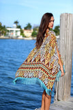 Bikini.com Fringe Trim Kimono Cover-Up | Fringe Trim Kimono